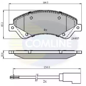 Комплект тормозных колодок (COMLINE: CBP21511)