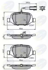 Комплект тормозных колодок (COMLINE: CBP11026)