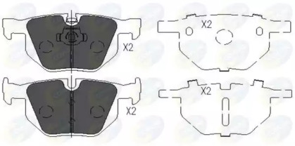 Комплект тормозных колодок (COMLINE: CBP06001)