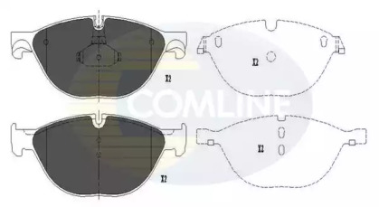 Комплект тормозных колодок (COMLINE: CBP06017)