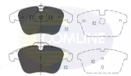 Комплект тормозных колодок (COMLINE: CBP06036)