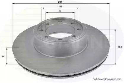 Тормозной диск (COMLINE: ADC1841V)