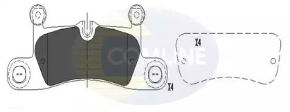 Комплект тормозных колодок (COMLINE: CBP06048)