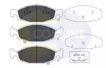 Комплект тормозных колодок (COMLINE: CBP31109)