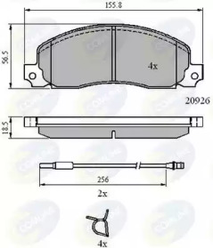 Комплект тормозных колодок (COMLINE: CBP21048)