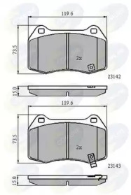 Комплект тормозных колодок (COMLINE: CBP31258)