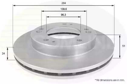 Тормозной диск (COMLINE: ADC1049V)