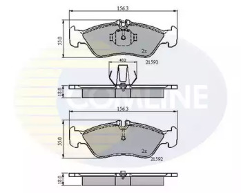 Комплект тормозных колодок (COMLINE: CBP0478)