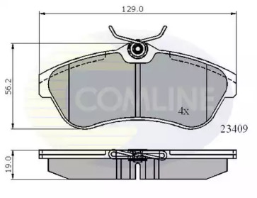 Комплект тормозных колодок (COMLINE: CBP01146)