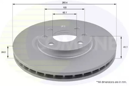Тормозной диск (COMLINE: ADC1112V)