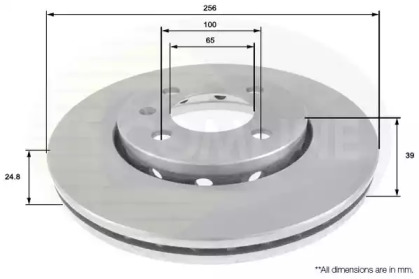 Тормозной диск (COMLINE: ADC1496V)
