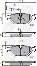 Комплект тормозных колодок (COMLINE: CBP21002)