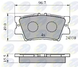 Комплект тормозных колодок (COMLINE: CBP01581)