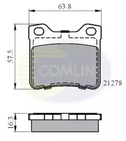 Комплект тормозных колодок (COMLINE: CBP01060)