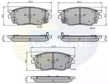 Комплект тормозных колодок (COMLINE: CBP3948)