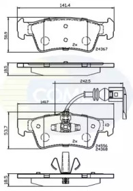 Комплект тормозных колодок (COMLINE: CBP12244)