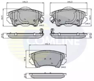 Комплект тормозных колодок (COMLINE: CBP31680)