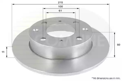 Тормозной диск (COMLINE: ADC0501)