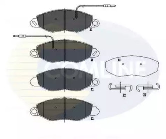Комплект тормозных колодок (COMLINE: CBP11107)