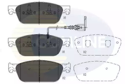 Комплект тормозных колодок (COMLINE: CBP16002)