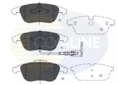 Комплект тормозных колодок (COMLINE: CBP16022)