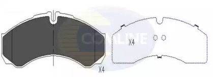 Комплект тормозных колодок (COMLINE: CBP16031)