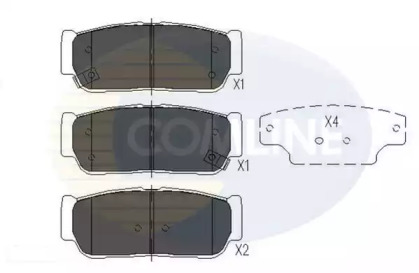 Комплект тормозных колодок (COMLINE: CBP31218)