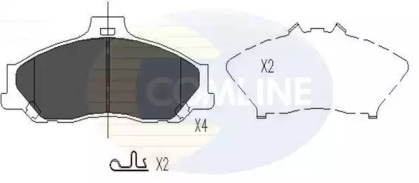 Комплект тормозных колодок (COMLINE: CBP31245)