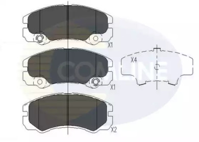 Комплект тормозных колодок (COMLINE: CBP41241)