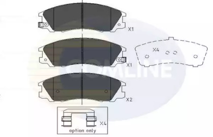 Комплект тормозных колодок (COMLINE: CBP31291)