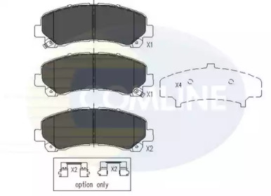 Комплект тормозных колодок (COMLINE: CBP36006)