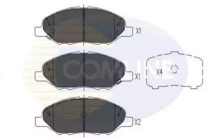 Комплект тормозных колодок (COMLINE: CBP36044)