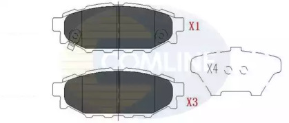 Комплект тормозных колодок (COMLINE: CBP36052)