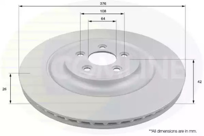 Тормозной диск (COMLINE: ADC1257V)