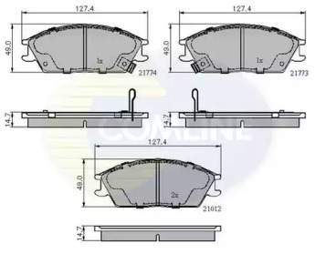 Комплект тормозных колодок (COMLINE: CBP3253)