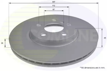 Тормозной диск (COMLINE: ADC2802V)