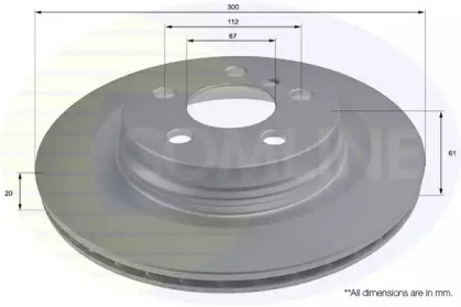 Тормозной диск (COMLINE: ADC2803V)