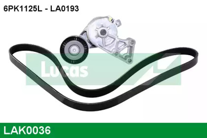 Ременный комплект (LUCAS ENGINE DRIVE: LAK0036)