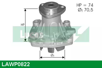 Насос (LUCAS ENGINE DRIVE: LAWP0822)