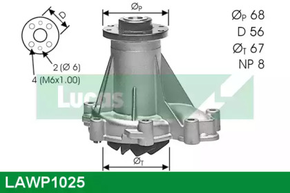 Насос (LUCAS ENGINE DRIVE: LAWP1025)