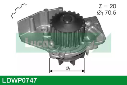 Насос (LUCAS ENGINE DRIVE: LDWP0747)