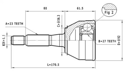 Шарнирный комплект (STATIM: C.370)