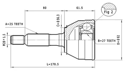 Шарнирный комплект (STATIM: C.371)