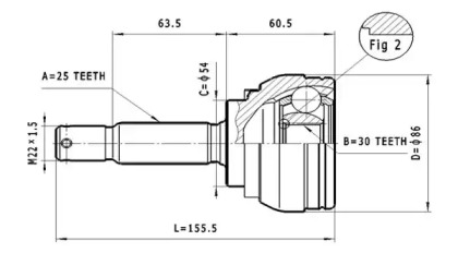 Шарнирный комплект (STATIM: C.625)