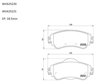 Комплект тормозных колодок (AUTOMOTOR France: ABP0034)