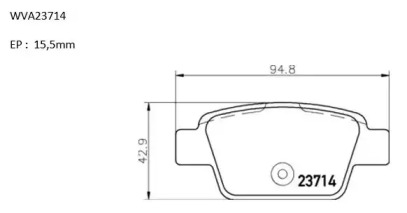 Комплект тормозных колодок (AUTOMOTOR France: PBP0081)