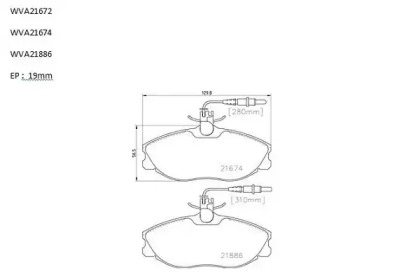 Комплект тормозных колодок (AUTOMOTOR France: ABP0607)