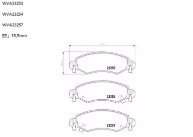 Комплект тормозных колодок (AUTOMOTOR France: ABP1248)