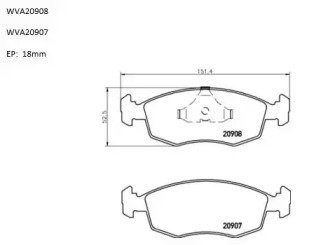 Комплект тормозных колодок (AUTOMOTOR France: PBP1360)