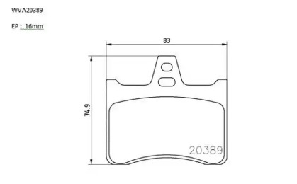 Комплект тормозных колодок (AUTOMOTOR France: ABP2023)